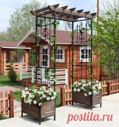 #СадовыеПостройки
 Красивая идея для декора.