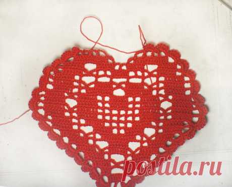 Мини-салфетка Сердечко. Мастер-класс