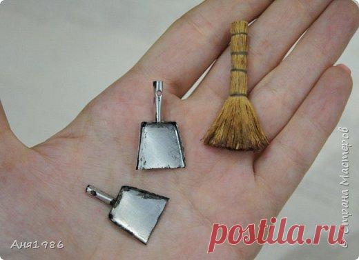 Миниатюра веник и совок | Страна Мастеров