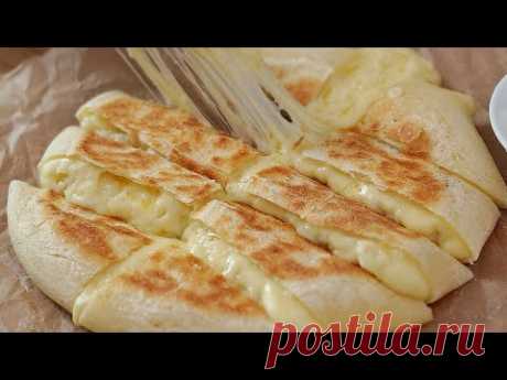 tavada pişmiş peynirli patates ekmeği | Fırın Yok, Maya Yok, Yumurta Yok