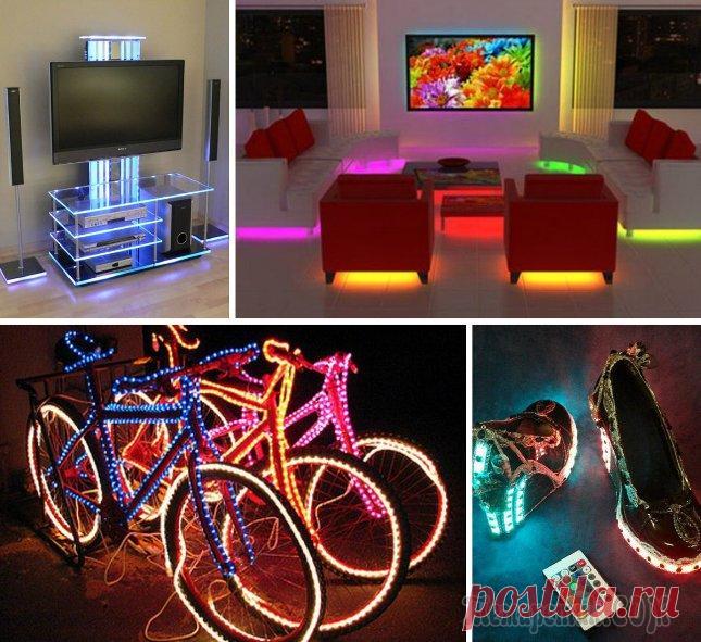 Светодиодные ленты в интерьере – прольем немного света на вопрос