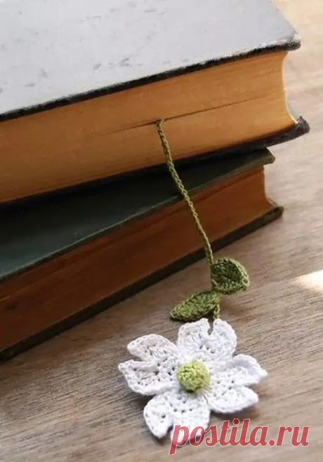 Закладки для книжки из цветочков крючком. Схемы цветов - Сам себе мастер - 23 марта - Медиаплатформа МирТесен