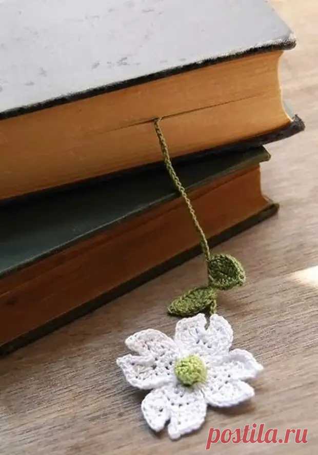 Закладки для книжки из цветочков крючком. Схемы цветов - Сам себе мастер - 23 марта - Медиаплатформа МирТесен