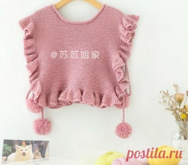 Вяжем для девочек – японские сарафанчики (и не только) со схемами. | Вязалки Веселого Хомяка | Яндекс Дзен