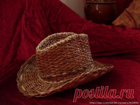 Мастер-класс на шляпу из газет. Можно использовать для корзинки..