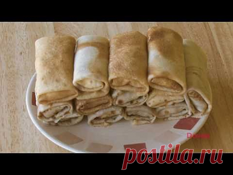 тонкие блины Cooking Russian food - YouTube