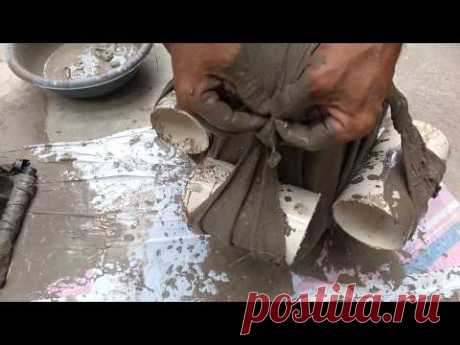 VASO DE TOALHA E CIMENTO - EVOLUTION 2 - YouTube