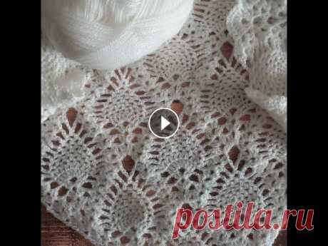 МК номер 37.Узор для шали крючком (часть вторая) МК номер 37.Узор для шали крючком (часть вторая)...