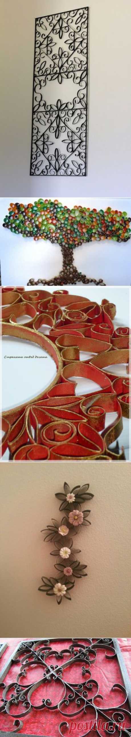 Украшаем дом с помощью рулонов от туалетной бумаги