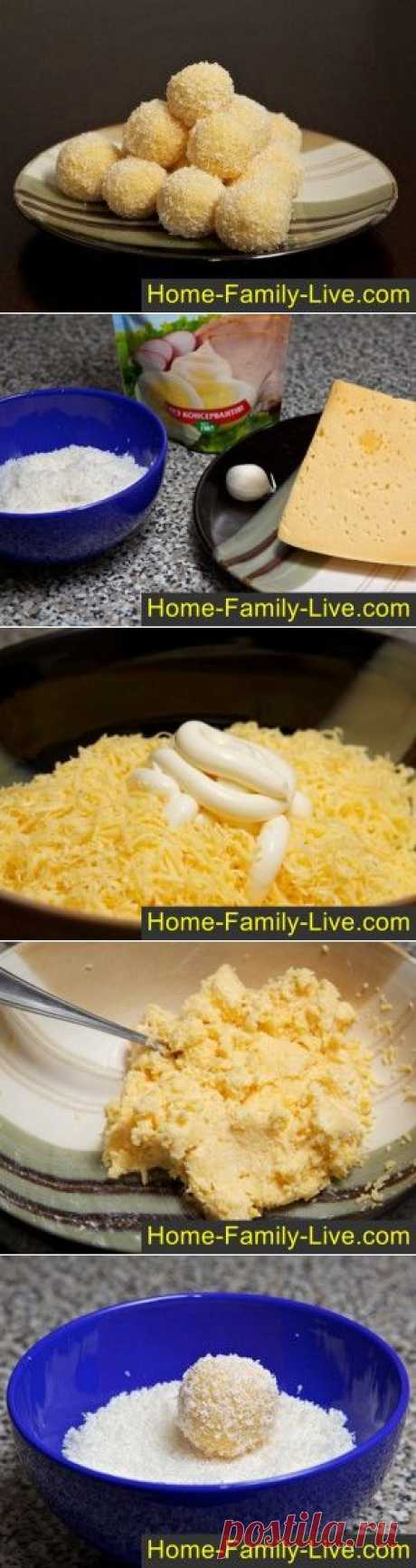 Сырные шарики - пошаговый фоторецепт - закуска из сыраКулинарные рецепты