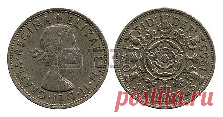 Two Shillings, Britain, Elizaveta Second, 1965 Royalty Free Stock Photo, Pictures, Images And Stock Photography. Image 25839017.