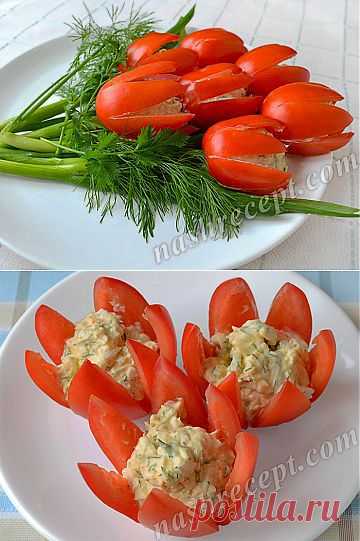 Салат "Тюльпаны".