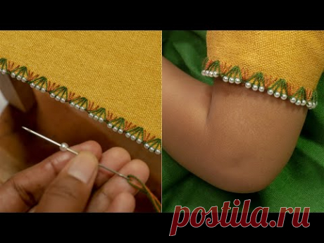 AWESOME IDEAS TO DECORATE YOUR CLOTHES | Embroidery Edge Stitches | Border Tutorial