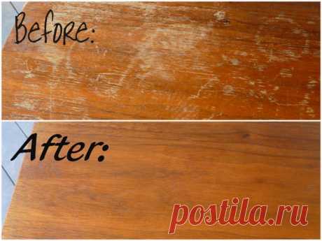 Как удалить царапины с мебели