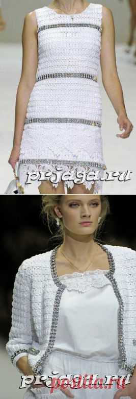 Кардиган крючком с стразами в стиле DOLCE & GABBANA