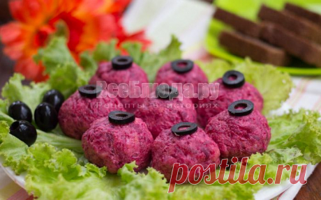 Шарики из свеклы с сельдью, сыром, желтками, как приготовить - рецепт с фото | Все Блюда