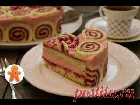 Торт "Малиновый" нежный ароматный и очень ягодный ✧ Raspberry Cake (English Subtitles)