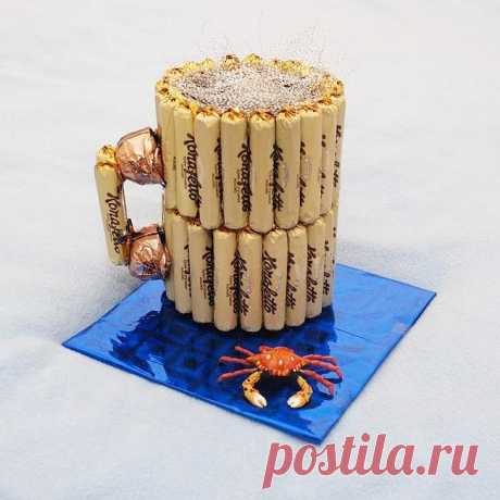 Букет из конфет для мужчины своими руками. Мастер-классы