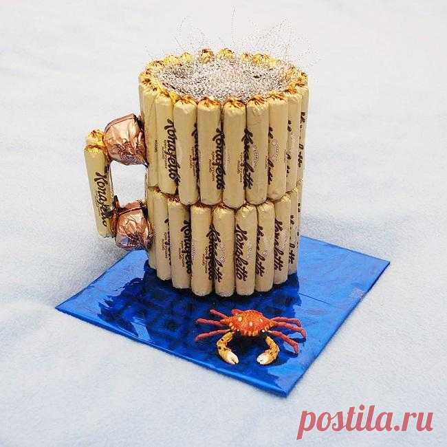 Букет из конфет для мужчины своими руками. Мастер-классы