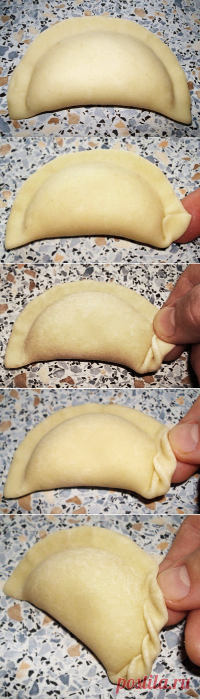 Учимся лепить красивые вареники, пельмени, курзе и .....