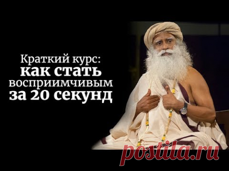 Краткий курс: как стать восприимчивым за 20 секунд. Садхгуру