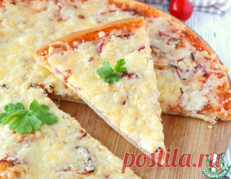 Пицца с сырокопченым беконом – кулинарный рецепт