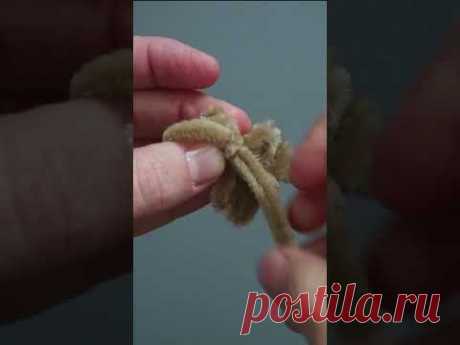 Micro teddy bear #pipecleaner