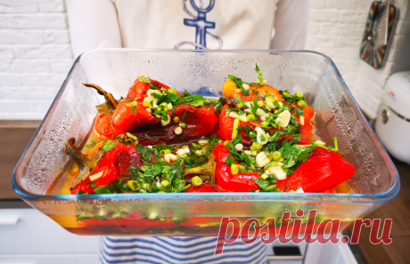 Всегда жалею, что мало готовлю: ароматная и очень вкусная закуска перцы «по-сербски» от которой невозможно оторваться, делюсь | MEREL | KITCHEN | Яндекс Дзен
