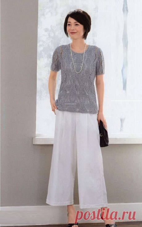 Стильные современные модели крючком со схемами от японских дизайнеров | Вязание крючком | Дзен