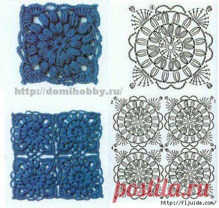 Красивые узоры со схемками для вязания.