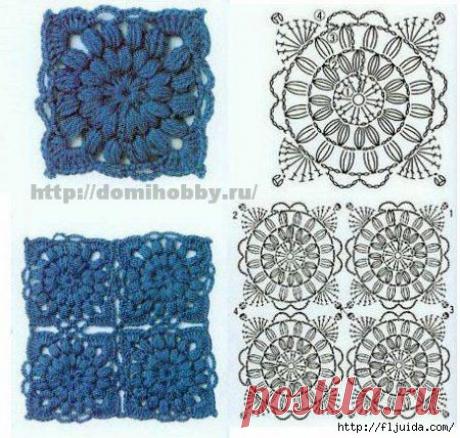 Красивые узоры со схемками для вязания.