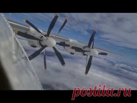Ан-22 АНТЕЙ. Уникальное видео из кабины экипажа и рассказ о самолете. Рейс Лейпциг-Париж.
