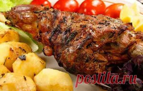 Баранья нога запеченная в духовке - Кулинарные рецепты