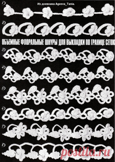 ОБЪЁМНЫЕ ФЛОРАЛЬНЫЕ ШНУРЫ.