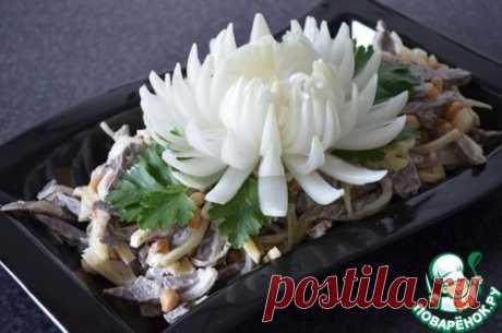 Хризантема из лука - кулинарный рецепт