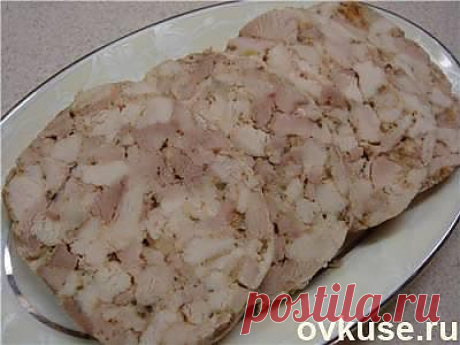 Куриный рулет &quot;Квадратный&quot;приготовленный в пакете из под сока - Простые рецепты Овкусе.ру