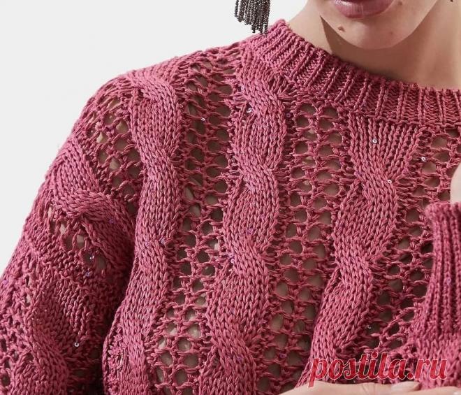 Дырчатые узоры. Вязание спицами | Рекомендательная система Пульс Mail.ru