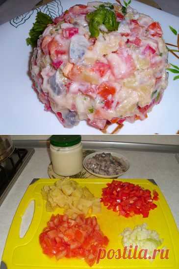 Салат с селедкой и овощами | Рецепты моей мамы