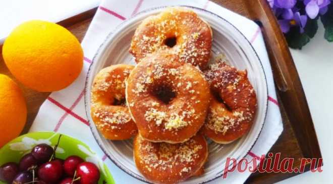 Вкусно и ароматно! Пончики в апельсиновом сахаре — Вкусные рецепты