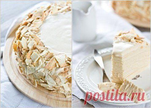 "Наполеон" с кремом из сгущенного молока Шедевр подробно о рецепте можете узнать в источникe: шеф-повар Одноклассники, по ссылке  http://ok.ru/recipeshome
Рекомендуем посмотреть!!! Приятного аппетитa

Дорогие кулинары! Чтобы не потерять рецепт, жмите "Класс!", а потом "поделиться". Рецепт будет на вашей 
стене В Одноклассники. Всё ОК!