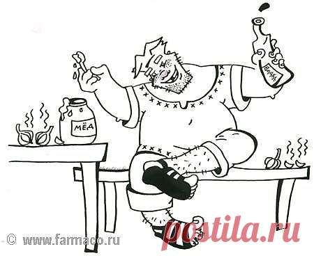 Настойки трав на водке.