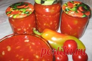 Лечо с фасолью на зиму - Рецепты кулинарии