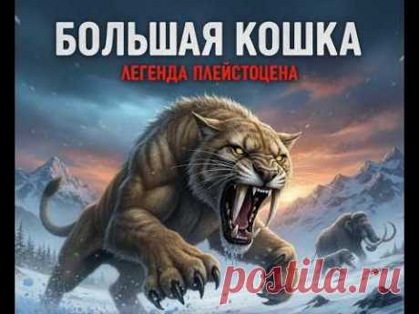 #археология #рассказы #хищники 
Археология и древние рассказы перед сном переносят нас в эпоху плейстоцена — время, когда по земле бродила самая большая кошка ледникового периода. Саблезубый тигр, или смилодон, оставил после себя археологические находки, которые до сих пор поражают воображение учёных.