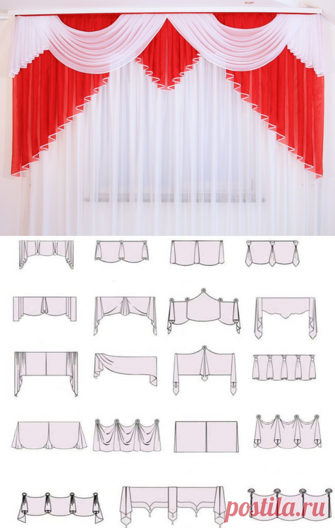 Идеи и выкройки красивых штор своими руками | Рукоделие