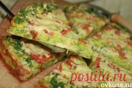 Низкокалорийная пицца из кабачков