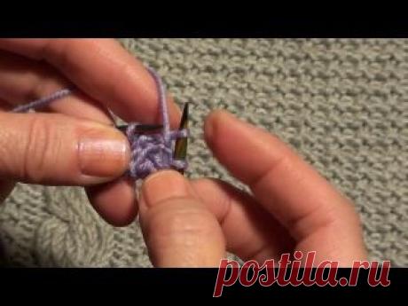 Урок 1. Итальянский набор петель. 1-ый вариант. Корректный переход с резинки 1x1 на резинку 2x2.