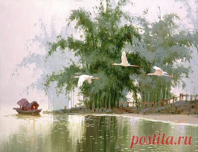 В поисках удовольствия. Художник Xiang Ming Zeng / Сян Минь Цзэн (Китай, 1951)