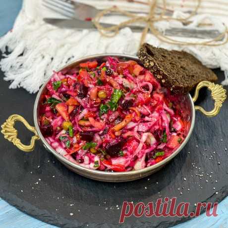 Фирменный винегрет с опятами - пошаговый рецепт с фото, ингредиенты, как приготовить - Hi-chef.ru