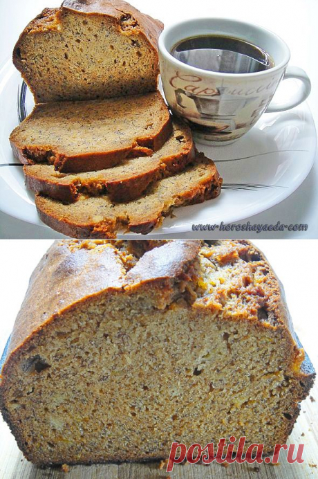 Ароматный банановый пирог к утреннему кофе... - Вкусные рецепты
