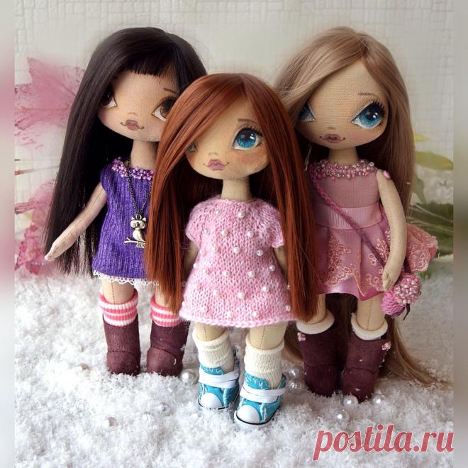 Купить Авторская текстильная кукла - малышка Черничка - авторская ручная работа, авторская кукла